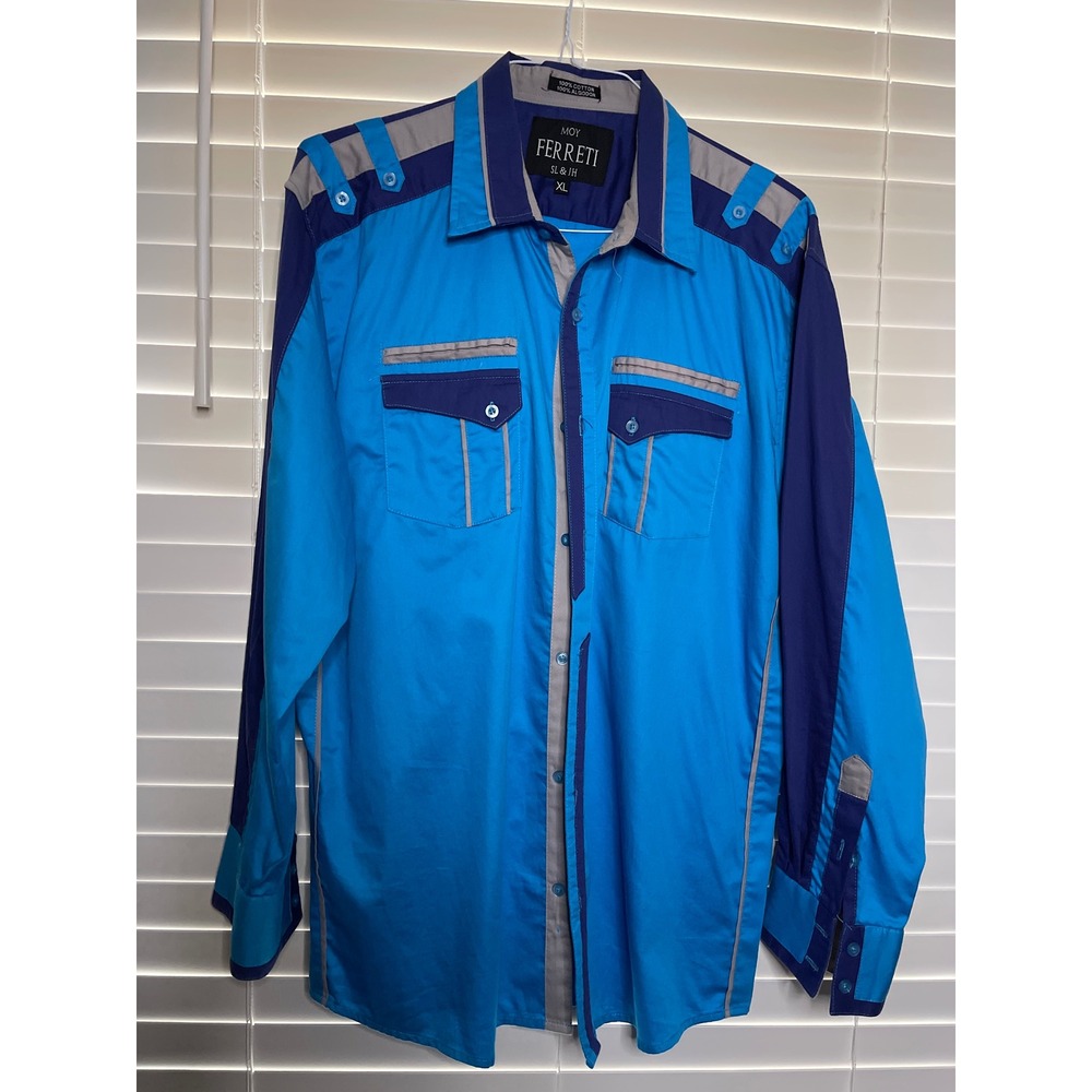 Moy Ferreti Sl & JH mens button up shirt (FF9)